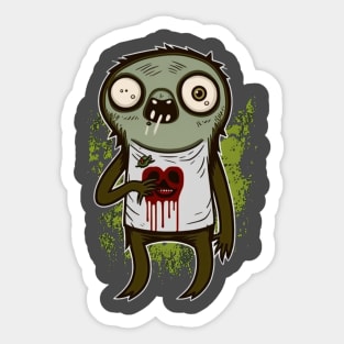 Zombie Sloth Sticker